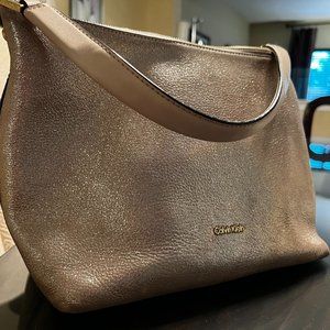 Calvin Klein leather shoulder bag  13 x 10
